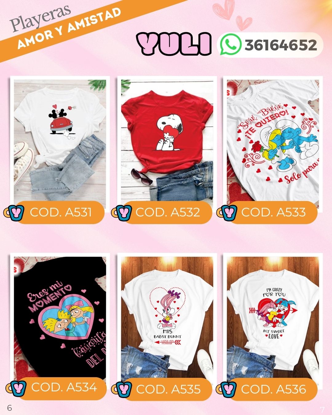 Playeras duo amor y amistad