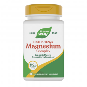 🧴 Magnesio Complex Nature’s Way – 100 cápsulas ✨ Apoyo avanzado para músculos, corazón y energía celular con citrato de magnesio.