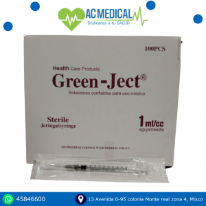 Jeringas Green-Ject diferentes medidas