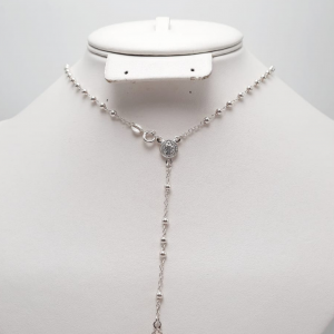 Rosario y Denario Plata 925