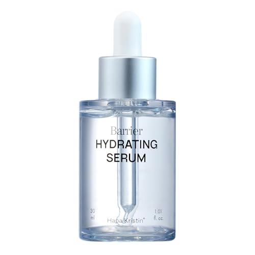 HAPA KRISTIN Hydrating Serum, Barrier Repair with Ceramide + Panthenol, Hyaluronic Acid Moisture Booster for Dry & Sensitive Skin, Fast Absorbing, Fragrance Free, Korean Skincare, 1.01 Fl Oz