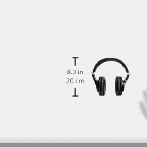 Audio-Technica ATH-M30x Auriculares profesionales para monitor de estudio, color negro