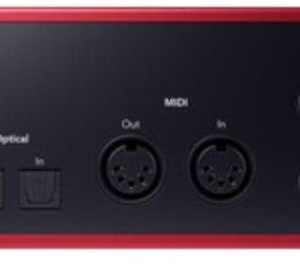 Focusrite Scarlett 18i16 Interfaz de Audio/MIDI USB-C (4ª Generación) con Cable XLR-XLR (Paquete de 2), Cable Midi Hosa Mid-310 Negro de 3.05 m (Paquete de 2)