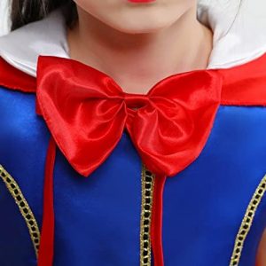 BanKids Princess Dresses for Girls Snow Costume Kids Birthday Party Halloween Costume Dress up 3-10Years