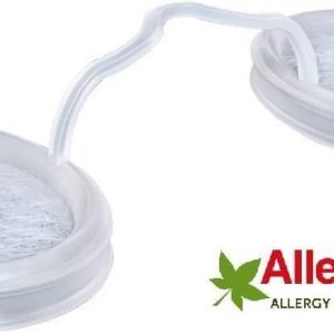 Filtros de nariz O2 con filtración 3M, pantallas nasales para alergias, polvo y humo, filtros nasales sin drogas y sin látex, protección invisible contra alergias (medio x 10)