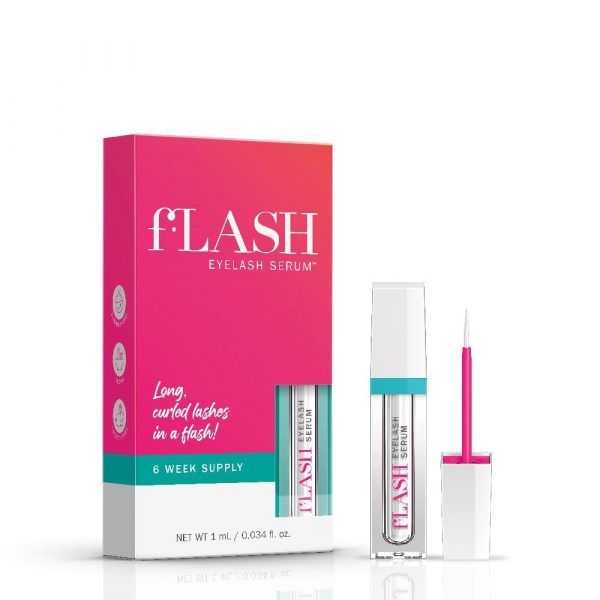 fLASH Eyelash Serum Mini for Long, Curled Natural Lashes
