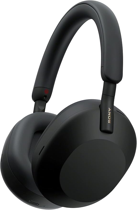 Sony WH-1000XM5 - Auriculares inalámbricos con cancelación de ruido, duración de la batería de 30 horas, estilo sobre la oreja, optimizados para Alexa y Google Assistant, micrófono integrado para