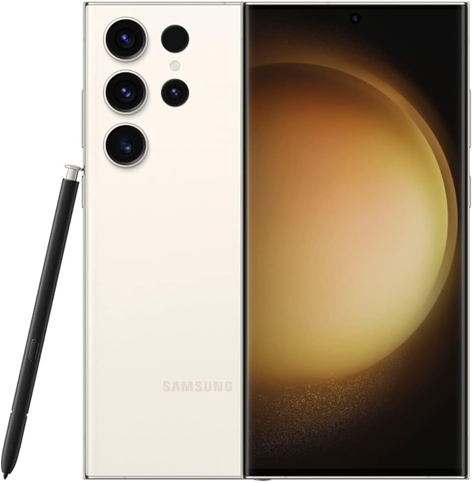 SAMSUNG Galaxy S23 Ultra 5G desbloqueado de fábrica 256 GB - Crema (renovado)