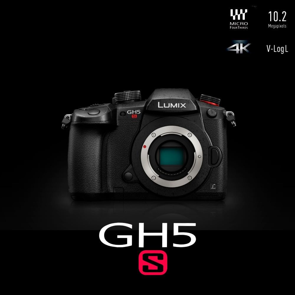 PANASONIC LUMIX GH5s Cuerpo C4K Cámara sin espejo, alta sensibilidad MOS Multi-Aspect 10.2 megapíxeles, C4K / 4K UHD 422 10-bit, DC-GH5S (certificado reacondicionado)