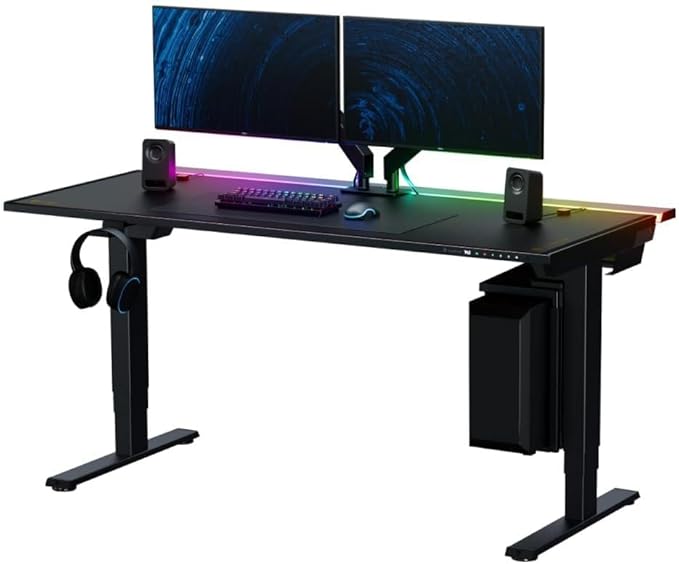 Secretlab Magnus Pro XL with Stealth MAGPAD Desk Mat | Ergonomic Electric Standing Desk with Magnetic Cable Management | Integrated Power Supply Column | Built-in Cable Management Tray