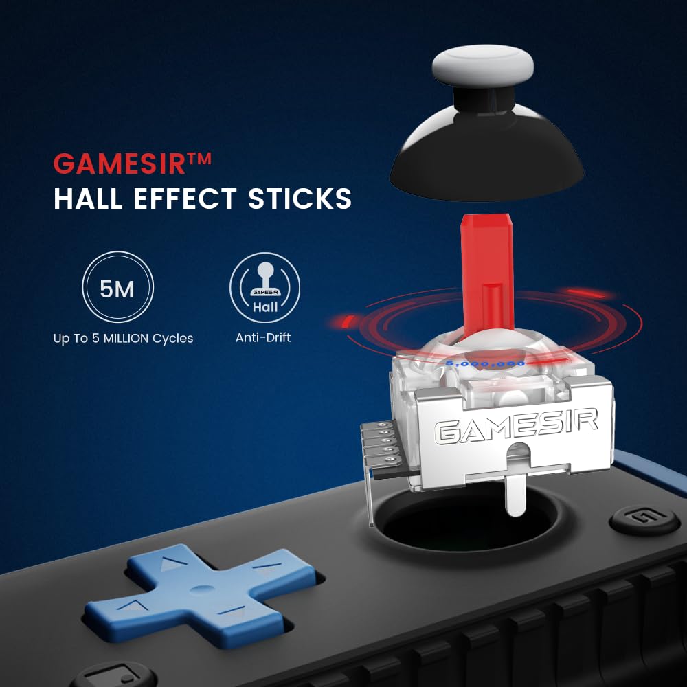 GameSir X2s Bluetooth Mobile Game Controller for iOS & Android & PC, Wireless Gamepad with Hall Effect Joysticks/Hall Trigger, Play Minecraft, Asphalt 9, Diablo Immortal