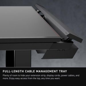 Secretlab Magnus Pro XL with Stealth MAGPAD Desk Mat | Ergonomic Electric Standing Desk with Magnetic Cable Management | Integrated Power Supply Column | Built-in Cable Management Tray