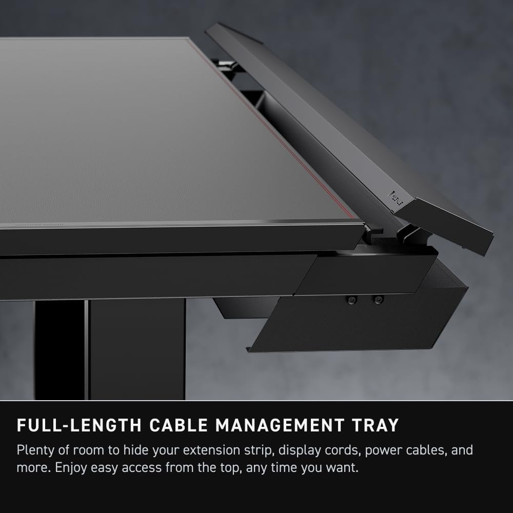 Secretlab Magnus Pro XL with Stealth MAGPAD Desk Mat | Ergonomic Electric Standing Desk with Magnetic Cable Management | Integrated Power Supply Column | Built-in Cable Management Tray