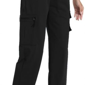 Pantalones cargo de secado rápido para mujer con bolsillos, ligeros, pantalones de senderismo y jogging para entrenamiento atlético, casual, al aire libre, para acampar