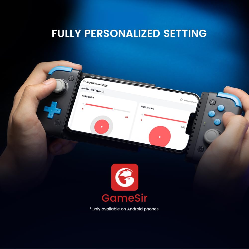 GameSir X2s Bluetooth Mobile Game Controller for iOS & Android & PC, Wireless Gamepad with Hall Effect Joysticks/Hall Trigger, Play Minecraft, Asphalt 9, Diablo Immortal