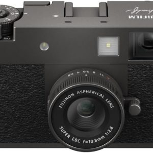 FUJIFILM X Half Premium Compact Camera | Charcoal Silver Bundled with 64GB Memory Card + Extra Battery + Charger + Cleaning Kit + Microfiber Cloth (7 Items)