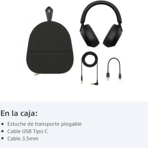 Sony WH-1000XM5 - Auriculares inalámbricos con cancelación de ruido, duración de la batería de 30 horas, estilo sobre la oreja, optimizados para Alexa y Google Assistant, micrófono integrado para