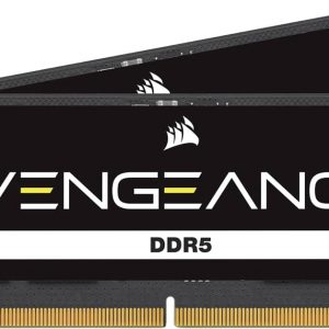 Corsair Vengeance DDR5 SODIMM 32GB (2x16GB) DDR5 5600MHz C48 (Compatible con casi cualquier sistema Intel y AMD, instalación fácil, tiempos de carga más rápidos, compatibilidad con XMP 3.0) Negro