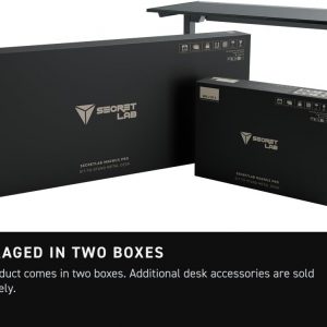 Secretlab Magnus Pro XL with Stealth MAGPAD Desk Mat | Ergonomic Electric Standing Desk with Magnetic Cable Management | Integrated Power Supply Column | Built-in Cable Management Tray