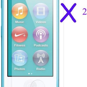 for New iPod Nano 7 8 Case, Crystal Clear Transparent Full Hard Cover Case for Apple iPod Nano 7 7th Gen 8 8th Generation (Clear)