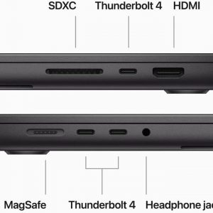 Apple MacBook Pro 2023 de 14 pulgadas con chip Apple M3 Pro, 18 GB de RAM, 512 GB de almacenamiento SSD, negro espacial (renovado)