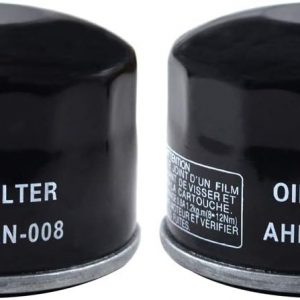 AHL AN-008 Oil Filter Compatible with BMW G310R (K03) 04/2016-05/2017 ECE, G310GS K02 2016/08-2018/02,G310R K03 09/2016-12/2016 USA,G310GS K02 2016/08-2018/02(2 PCS)