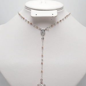 Rosario y Denario Plata 925