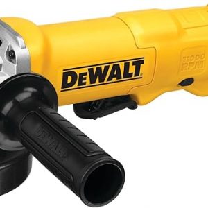 DEWALT Angle Grinder, 4.5 Inch, 11 Amp, 11,000 rpm, With Paddle Switch, Ergonomic Compact Design Grinder Tool (DWE402)
