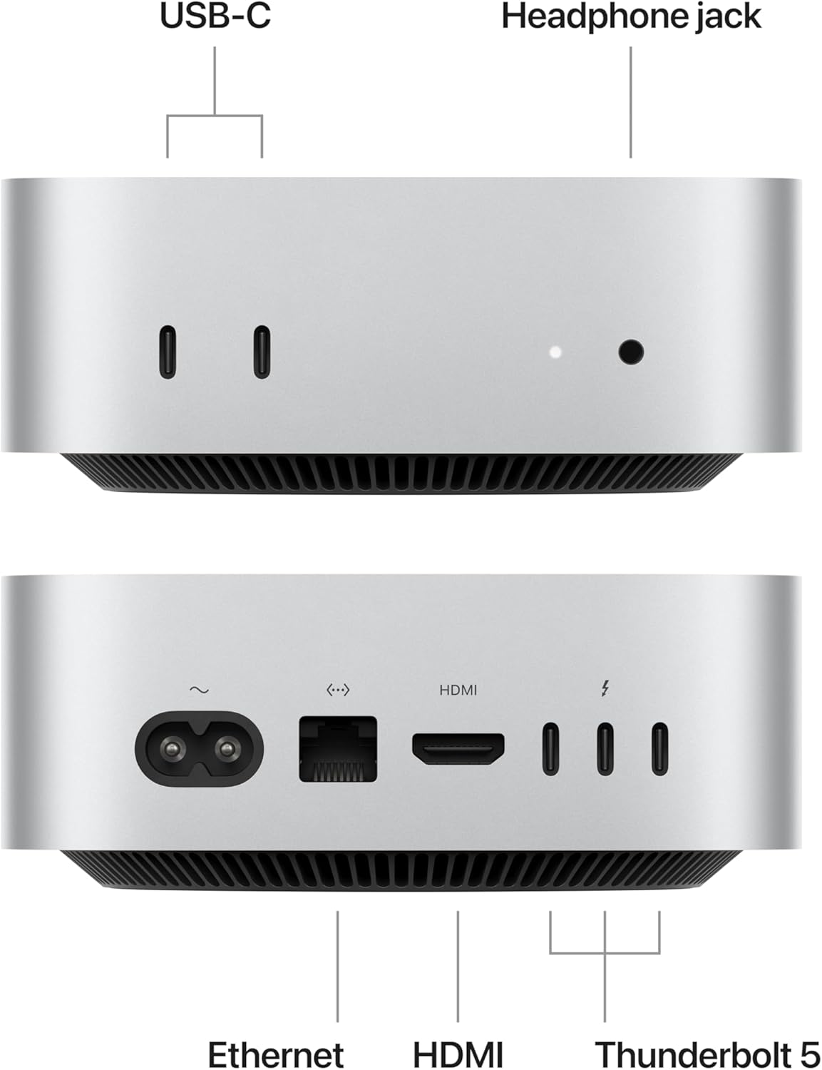 Apple 2024 Mac mini Desktop Computer with M4 Pro chip with 12‑core CPU and 16‑core GPU: Built for Apple Intelligence, 24GB Unified Memory, 512GB SSD Storage, Gigabit Ethernet. Works with iPhone/iPad