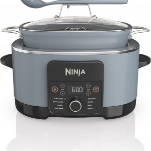 Ninja MC1001 Foodi PossibleCooker PRO - Cocina múltiple de 8.5 cuartos de galón, con olla de cocción lenta 8 en 1, horno holandés, vaporera, tapa de vidrio con cuchara integrada, antiadherente, apta