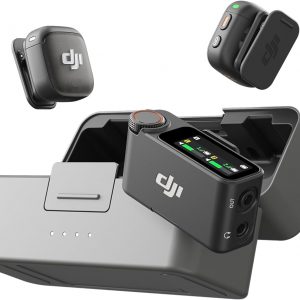 DJI Mic 3 (2 TX + 1 RX + estuche de carga), micrófono inalámbrico para iPhone/cámara/Android, ultraligero, control de ganancia adaptativo para un volumen equilibrado, antiinterferencias de doble banda