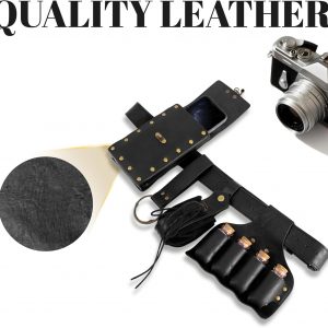 Renaissance Belt Pouch Set Include Potion Bottle| Fanny Pack| Coin Purse| Skirt Hike Loop| Belt, Perfect for Renaissance Faire & Cosplay Costume Accessories (Black-AA)