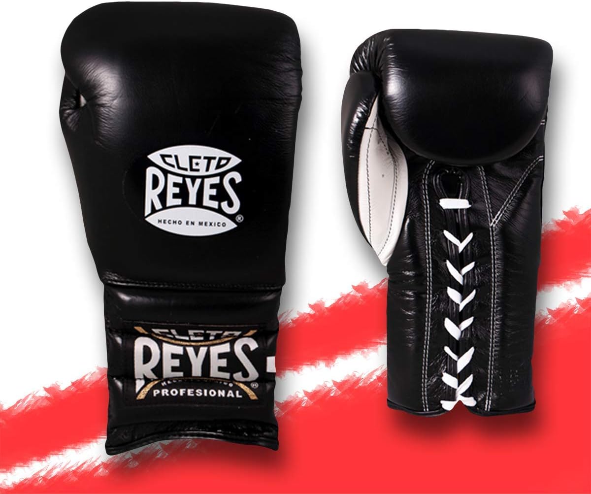 CLETO REYES Traditional Professional-Grade Boxing Gloves with Laces for Training, Sparring and Heavy Punching Bags for Men and Women, MMA, Kickboxing, Muay Thai