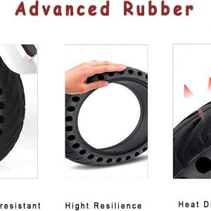 Z-FIRST 2Pcs Solid Tires 8.5 Inches Electric Scooter Wheels Replacement Tire 8-1/2'' Front or Rear Honeycomb Tires for Xiaomi Mijia M365, Gotrax GXL V2 and More (2)