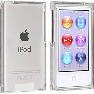 for New iPod Nano 7 8 Case, Crystal Clear Transparent Full Hard Cover Case for Apple iPod Nano 7 7th Gen 8 8th Generation (Clear)