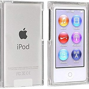 for New iPod Nano 7 8 Case, Crystal Clear Transparent Full Hard Cover Case for Apple iPod Nano 7 7th Gen 8 8th Generation (Clear)