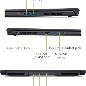 acer Nitro V 16 AI Gaming Laptop 16" WUXGA IPS 180Hz AMD Zen 4 Hexa-core Ryzen 5 240 32GB RAM 1TB SSD GeForce RTX 5050 (hasta 421 AI Tops) Retroiluminado Win11 con ICP Hub