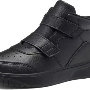 Zapatos deportivos para niños y niñas, de caña alta, casuales, ligeros, clásicos, con correa ajustable, doble gancho y bucles, zapatos para correr