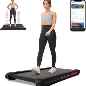 Sperax Walking Treadmill Pad with APP, 3 in 1 Under Desk Treadmill, 400W Low Noise Walking Vibration Pad with Remote Control,Portable Treadmills for Home Office
