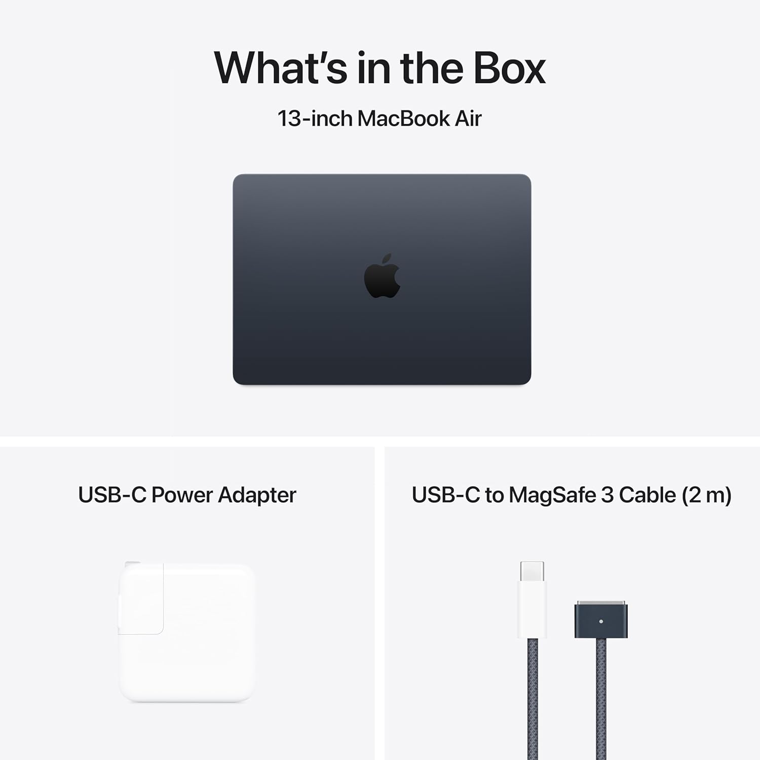 Apple 2025 MacBook Air 13-inch Laptop with M4 chip: Built for Apple Intelligence, 13.6" Liquid Retina Display, 16GB Unified Memory, 256GB SSD Storage, 12MP Center Stage Camera, Touch ID, Midnight