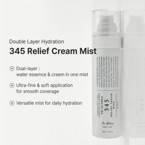Dr.Althea 345 Relief Cream & Mist Duo | Soothing Recovery & Moisture for Sensitive Skin | Korean Vegan Skin Care Set for All Skin Types