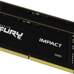 Kingston FURY Impact 64GB (2x32GB) 5600MT/s DDR5 CL40 Laptop Memory Kit of 2 | Lower Power Comsumption | Intel XMP 3.0 | Plug N Play | KF556S40IBK2-64