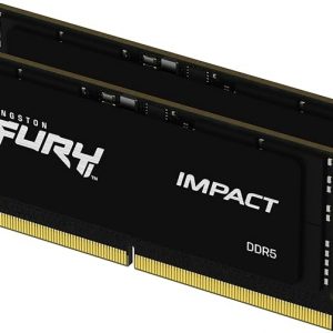 Kingston FURY Impact 64GB (2x32GB) 5600MT/s DDR5 CL40 Laptop Memory Kit of 2 | Lower Power Comsumption | Intel XMP 3.0 | Plug N Play | KF556S40IBK2-64