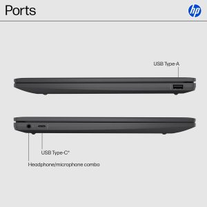 HP Chromebook laptop de 14 pulgadas, pantalla HD, procesador Intel N100, 8 GB RAM, 128 GB UFS, Intel UHD Graphics, sistema operativo Chrome, gris pizarra, 14a-nf0099nr