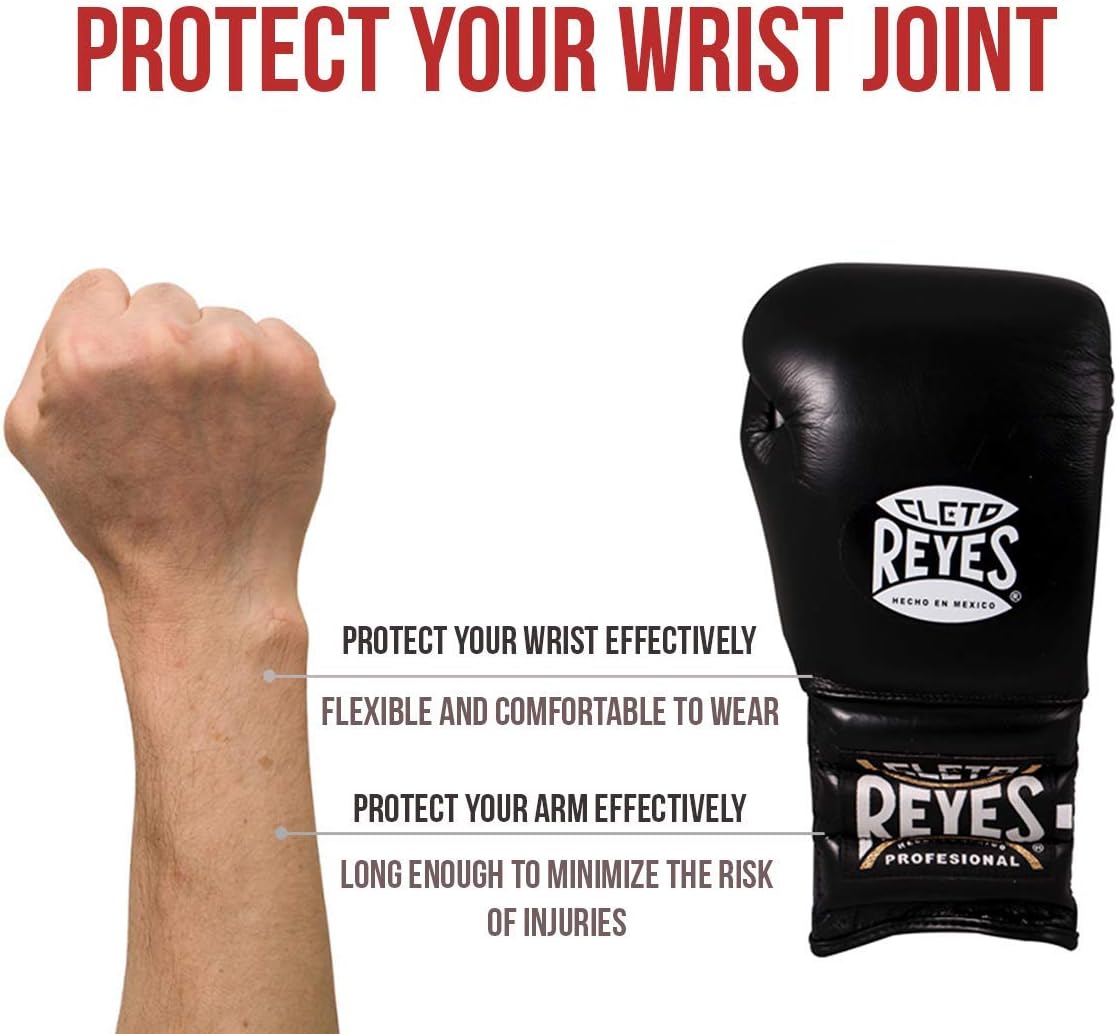 CLETO REYES Traditional Professional-Grade Boxing Gloves with Laces for Training, Sparring and Heavy Punching Bags for Men and Women, MMA, Kickboxing, Muay Thai