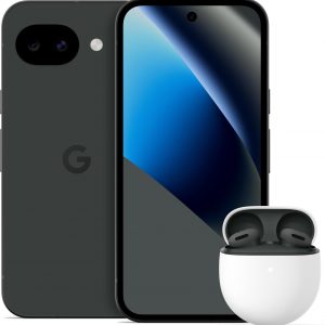 Google Pixel 10a - Obsidian - 128 GB with Pixel Buds 2a Bundle
