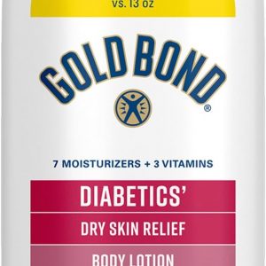 Gold Bond Diabetics' Dry Skin Relief Body Lotion With Vitamin E & Aloe To Soothe & Moisturize Dry, Flaky & Rough Skin, Value Size, 21 oz.