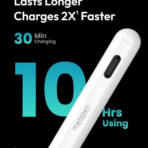 Metapen Lápiz A8 para Apple iPad 2018-2025, (carga 2 veces más rápida), sensibilidad de inclinación, precisión de píxeles, lápiz óptico para iPad 11/10/9/8/7/6ª generación, Pro 12.9/11/13 pulgadas M4