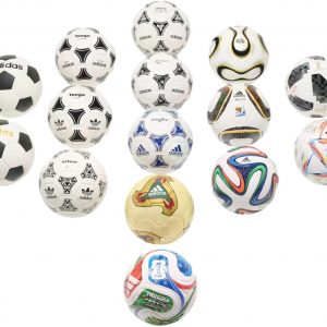 Conjunto de balones históricos de la Copa del Mundo adidas – Colección de edición limitada de balones icónicos de partidos de la Copa del Mundo en variantes Pro, Mini y Club