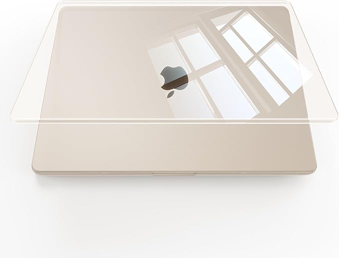 Compatible con Funda para MacBook Air de 13 pulgadas, Carcasa Transparente Cristalina, Se Adapta a Modelos 2022-2025 M4/M3/M2 A3240 A3113 A2681, Diseño Transparente a Juego de Color para Todos